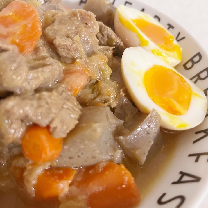 炊飯器でトロトロ牛すじの味噌煮込み